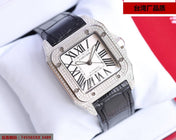 SANTOS 100XL 42MM DIAMOND STEEL CASE