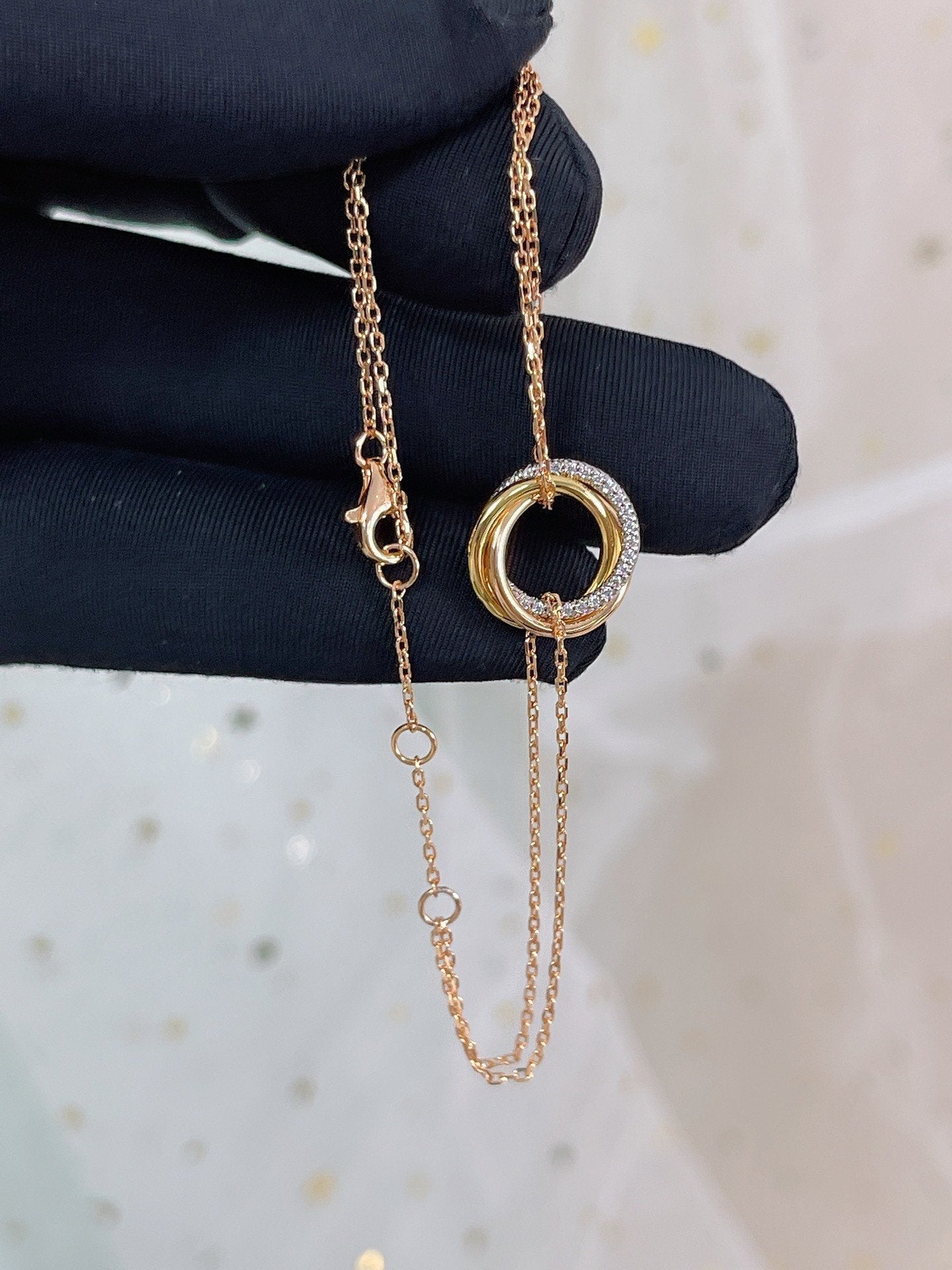 TRINITI BRACELET GOLD SILVER PINK GOLD DIAMONDS