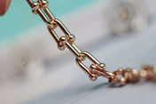 HARDWEAR LINK PINK GOLD NECKLACE