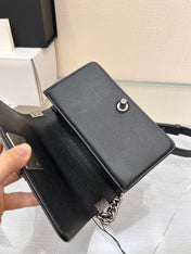 BOY BAG SMALL 20 BLACK CHEVRON CAVIAR RUTHENIUM HARDWARE