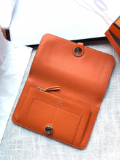 HM Dogon Wallet 20 Orange Togo Shw