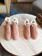 LP WINTER NUAGES HIGH SNEAKERS LIGHT PINK LAMBSKIN