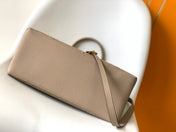 PETIT PALAIS PM MEDIUM SHOULDER BAG 29 IN BROWN EMBOSSED COWHIDE GOLD-TONE HARDWARE
