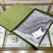 GUCCI 25S SCARF 200 IN CASHMERE SILK 706564
