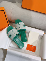 0RAN SANDAL TEAL BLUE CANVAS