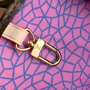 LV x YK ONTHEGO 25 IN BROWN MONOGRAM COATED CANVAS AND CALFSKIN PUMPKIN PATTERN