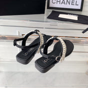 SLINGBACKS black LAMBS