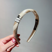 TAN BEIGE SILK HAIRBAND 876967