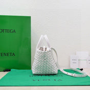 Mini Cabat 20cm White Lambskin Ghw