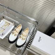 HIGH FLAT SANDALS WITH DOUBLE STRAP-DESIGN LEATHER WHITE