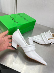HIGH PUMP 35 MM IN WHITE CALFSKIN