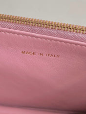 MISS CARO 17 CHAIN BAG IN HOT PINK LAMBSKIN