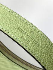 MARELLINI 19 LIGHT GREEN EPI GRAINED LEATHER
