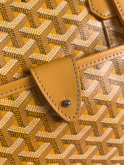 AMBASSADE DOCUMENT CASE 35 IN YELLOW GOYARDINE CANVAS