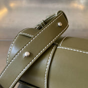 SMALL CYLINDER CASSETTE 21 IN TOBACCO BROWN CALFSKIN