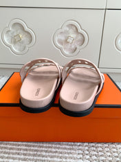 HM 26S EXTRA SANDAL IN LIGHT PINK CALFSKIN AND SUEDE