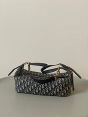 LARGE D-JOURNEY SHOULDER BAG 33 IN BLACK MONOGRAM OBLIQUE JACQUARD