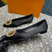 LV MET FLAT BALLERINA NOIR