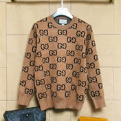 GG Camel/Wool Jumper Black Monogram