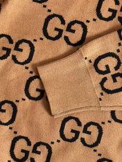 GG Camel/Wool Jumper Black Monogram