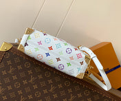 SIDE TRUNK MM LV X TM 23 CM IN WHITE MONOGRAM CALFSKIN