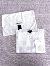 CC See-through Striped Short Sleeves T- shirt Cotton