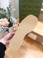 HIGH 10CM WEDGE SANDALS IN RUSSET BROWN SHEEPSKIN