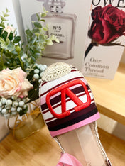 WEDGE PLATFORM SANDALS IN COLORFUL CANVAS 85 MM