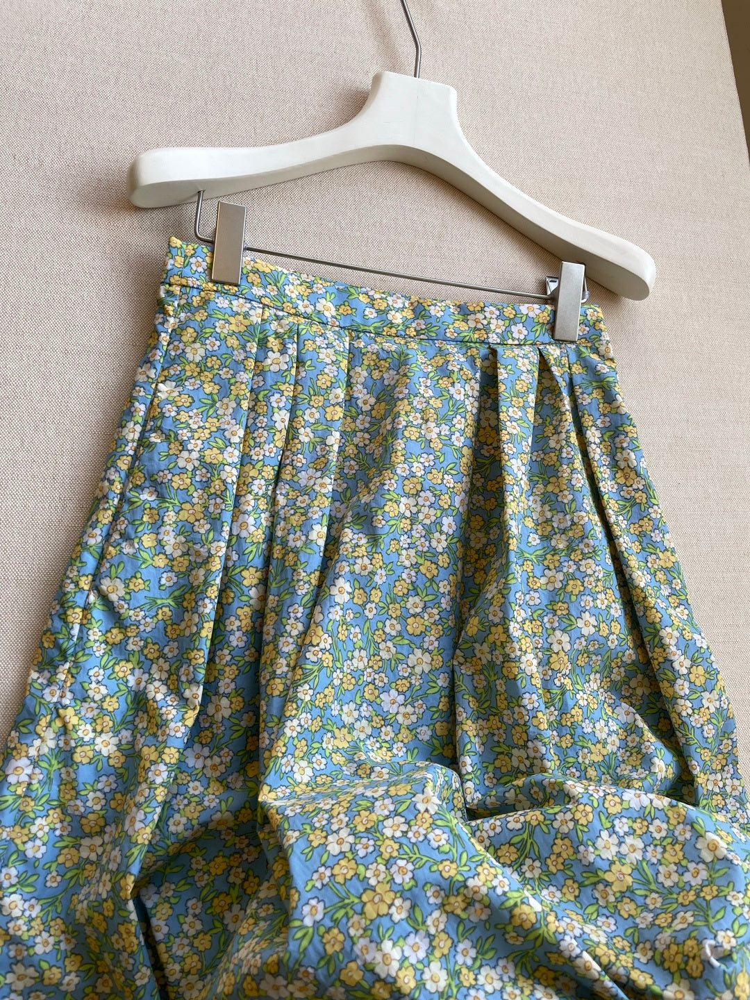 PRADA 26S FLORAL PRINT MIDI SKIRT 1047