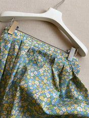 PRADA 26S FLORAL PRINT MIDI SKIRT 1047