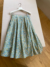 PRADA 26S FLORAL PRINT MIDI SKIRT 1047