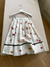 PRADA 26S FLORAL PRINT MIDI SKIRT STYLE 954