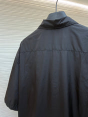 PRADA 26S SHORT-SLEEVE ZIP-UP SHIRT 1030