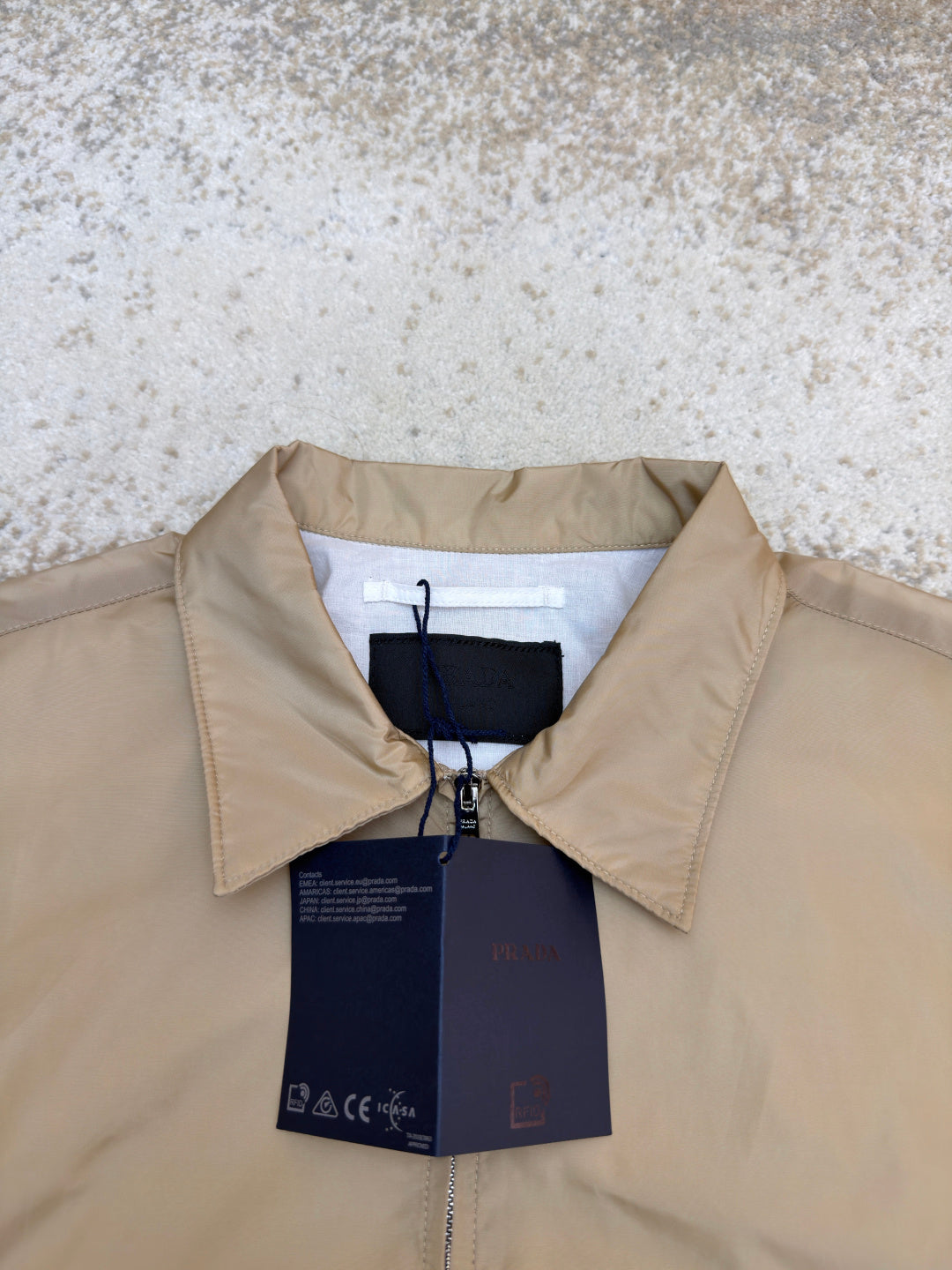 PRADA 26S SHORT-SLEEVE ZIP-UP SHIRT 1031