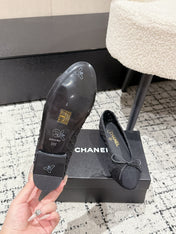 BALLET FLAT 25S IN BLACK TWEED