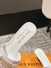LV CHERRY HIGH HEELS 25S 55 MM IN WHITE CALFSKIN STYLE 3