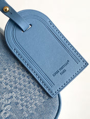 LV 25S POCHETTE ACCESSORIES XL 28 IN BLUE CANVAS DAMIER DENIM