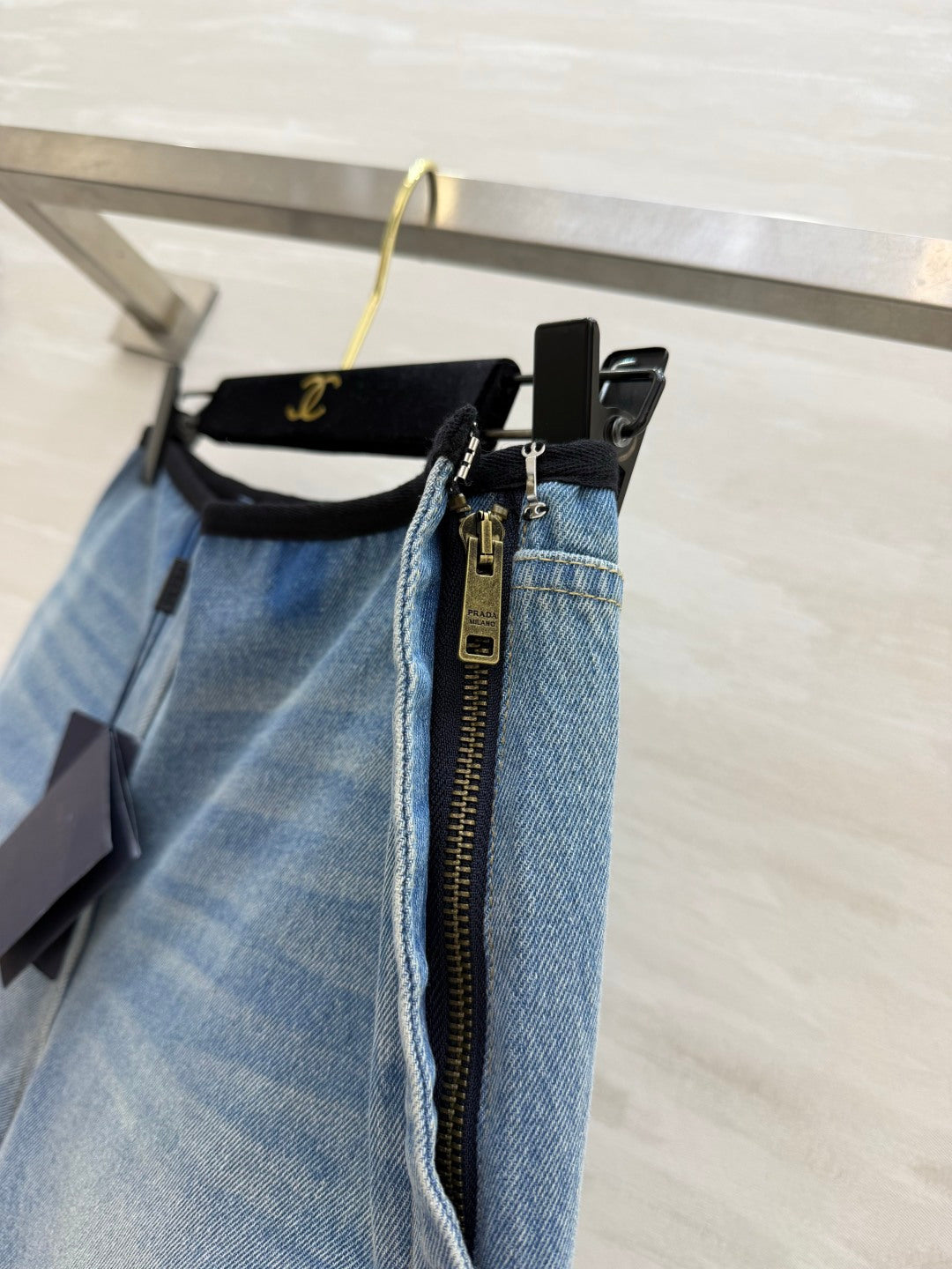 PRADA 26S DENIM SHORTS 1052