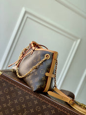 CARRY ALL 26 IN BROWN MONOGRAM CANVAS AND CALFSKIN GOLD HARDWARE