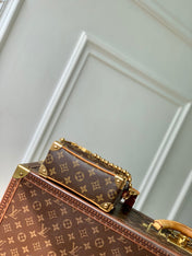 MINI SOFT TRUNK 18 IN BROWN MONOGRAM CANVAS GOLD HARDWARE