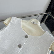 SEQUIN EMBELLISHED BLAZER IN WHITE 265872