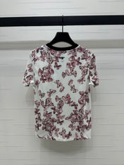 Dior 25C T-Shirt Papillon multicolore Pattern 228799
