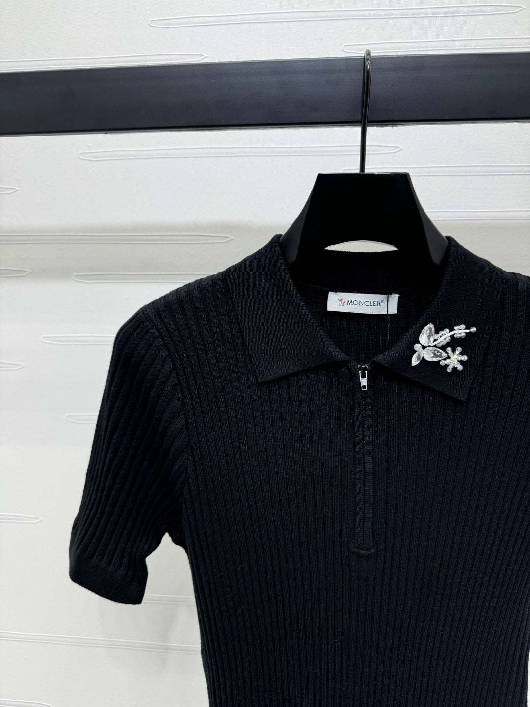 MONCLER 25S SHORT-SLEEVE KNIT TOP 255893