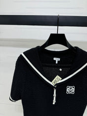 LOEWE 25S SHORT SLEEVE KNITTED CAPE 264036