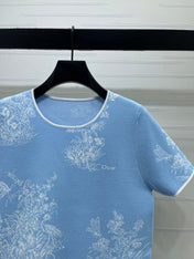 DIOR 26S SHORT-SLEEVE KNIT TOP 1360