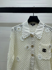 CHANEL 26S EMBELLISHED CROCHET JACKET 1322