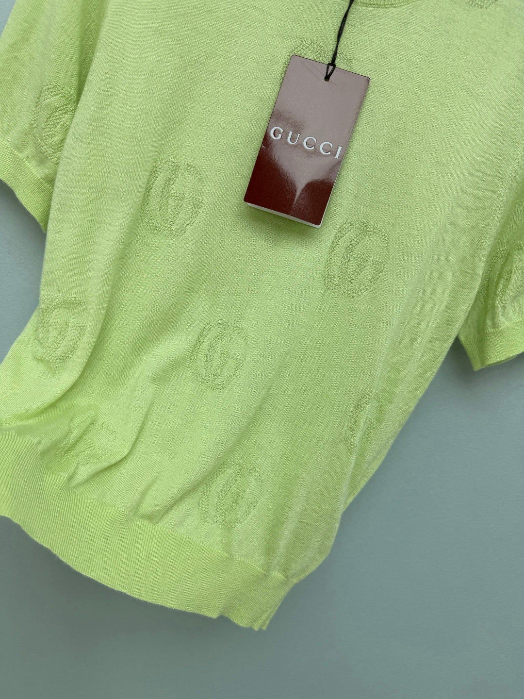 GUCCI 26S SHORT-SLEEVE KNIT SWEATER 389