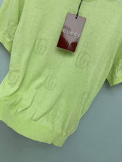 GUCCI 26S SHORT-SLEEVE KNIT SWEATER 389