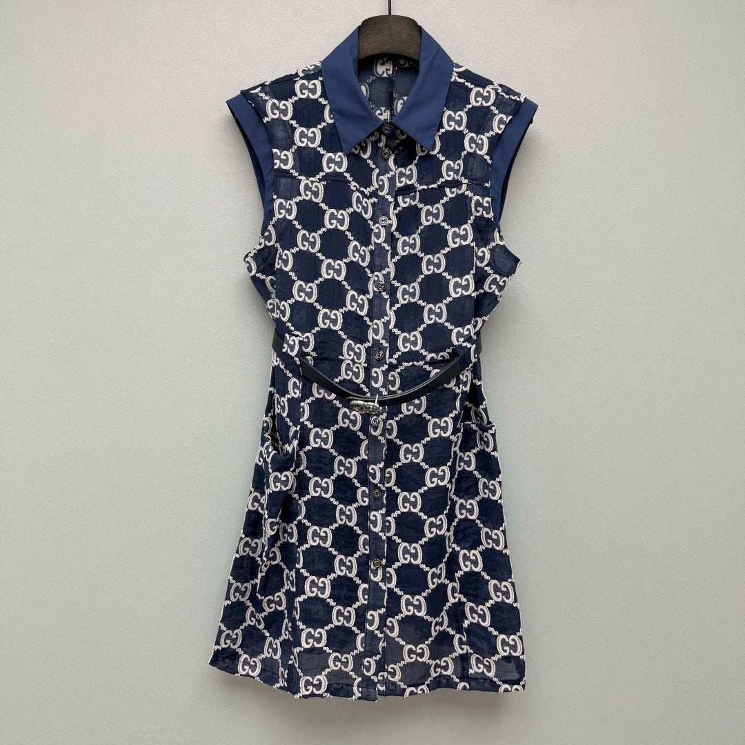 GUCCI 26S SLEEVELESS SHIRT DRESS 420