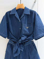 PRADA 26S DENIM JUMPSUIT 996